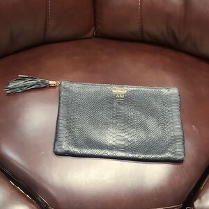 GiGi New York Black Textured Clutch